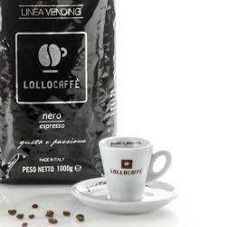 Lollo Caffe NERO pörkölt szemes kávé (egy adag kávé 24 Ft)